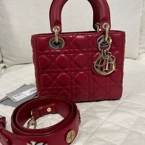 Small Lady Dior red